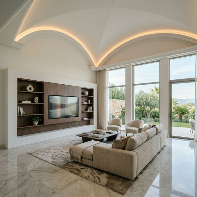 עיצוב בתי יוקרה בטכניקות גבס מתקדמות