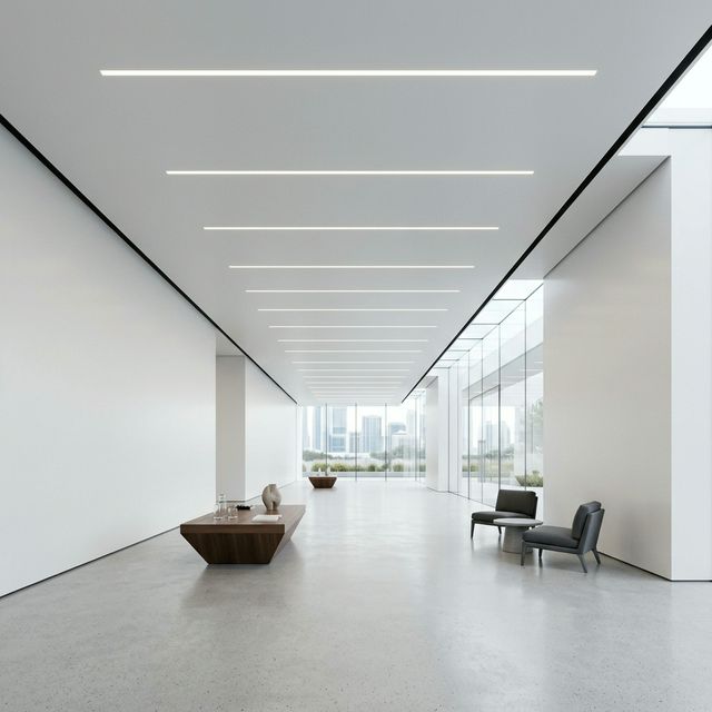 מגמות עיצוב מודרניות: תקרות צפות, תאורה נסתרת וקווים מינימליסטיים